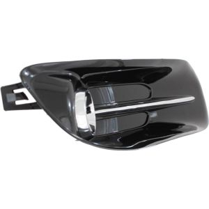 DODGE DART FOG LAMP COVER LEFT (Driver Side) BLACK W/CHR MOLDING (W/FOG) **CAPA** OEM#68163975AB 2013-2016 PL#CH1038140C