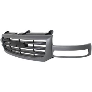 GM TRUCKS & VANS SIERRA/PU  (GMC) (07 OLD STYLE) GRILLE GRAY/BLACK (1500/2500)(EXC C3 & Denali) OEM#19130790 2003-2007 PL#GM1200476