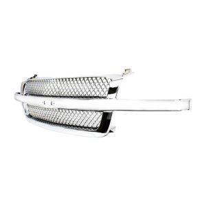 GM TRUCKS & VANS AVALANCHE  GRILLE ASSY ALL CHROME (For W/STEEL BMP Type) OEM#GM1200514 2002-2006 PL#GM1200514