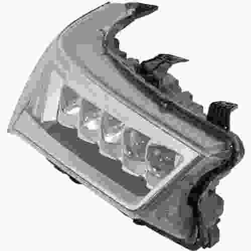 ACURA MDX  HEAD LAMP ASSY RIGHT (Passenger Side) CHROME(LED)(WO/AUTO LEVEL)(EXC A-SPEC)**CAPA** OEM#33100TZ5A51 2017-2020 PL# AC2503130C