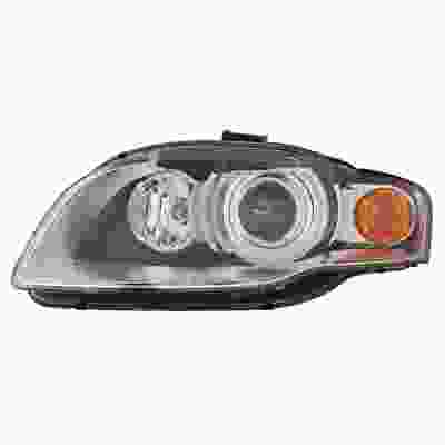 AUDI S4 CABRIO  HEAD LAMP ASSY LEFT (Driver Side) (HID)(W/O CURVE)(WO/HID BULB&MODULE) OEM#8E0941029BA 2007-2009 PL# AU2502129