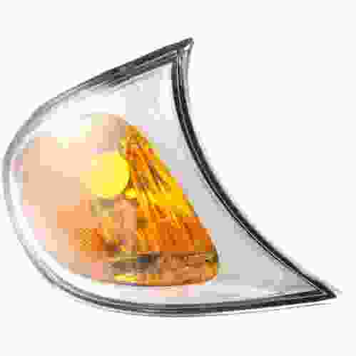 BMW BMW 3 ( i/xi ) (SEDAN/WAGON) CORNER LAMP UNIT RIGHT (Passenger Side) (AMBER SIGNAL W/SILVER BASE) OEM#63136915384 2002-2005 PL# BM2521110