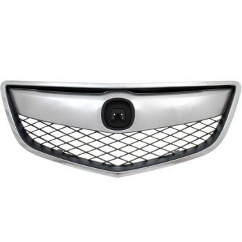 ACURA RDX GRILLE ASSEMBLY CHR/DK-GRAY (1PC W/UPPER&OUTER MLDG) OEM#71121TX4A01-PFM 2013-2015 PL# AC1200116