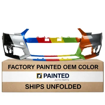 2017-2019 AUDI A4 SEDAN Front Bumper CAPA OEM #8W0807065SGRU PL# AU1000276C