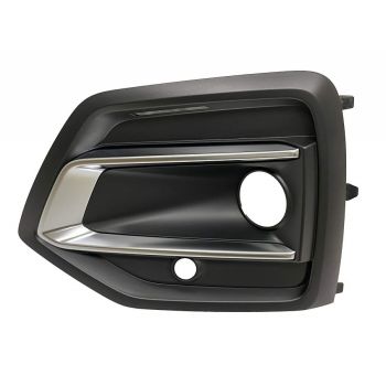 AUDI Q5 / SQ5 FOG LAMP COVER LEFT (Driver Side) BLACK W/SATIN-CHROME MDLG (W/FOG)(Q5 WO/S-LINE) OEM#80A807679AFCOX 2021-2023 PL# AU1038150