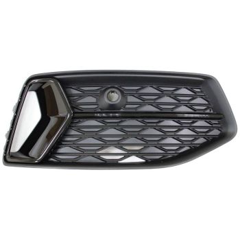 AUDI A6 SEDAN FOG LAMP COVER RIGHT (Passenger Side) SATIN-BLACK/GLOSS BLACK (WO/S-LINE) OEM#4K0807648DT94 2019-2023 PL# AU1039153