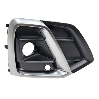 AUDI Q5 / Q5 E / SQ5 FOG LAMP COVER RIGHT (Passenger Side) TXT-BLACK/SILVER MLDG (EXC Q5 WO/S-LINE) OEM#80A807680AGCOX 2021-2023 PL# AU1039162
