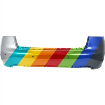 2005-2008 AUDI A4 SEDAN WAGON GEN 3 Rear Bumper with Sensor and Side Marker Hole OEM# 8E5807303CGRU PL# AU1100163