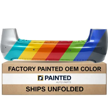 2005-2008 AUDI A4 SEDAN WAGON GEN 3 Rear Bumper with Sensor and Side Marker Hole OEM# 8E5807303CGRU PL# AU1100163