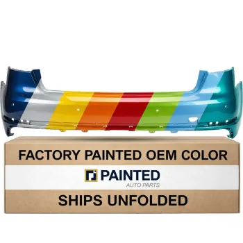 2017-2019 AUDI A4 SEDAN Rear Bumper S-Line With Parking Sensor Without Parking Assist CAPA OEM# 8W5807067DGRU PL# AU1100228C