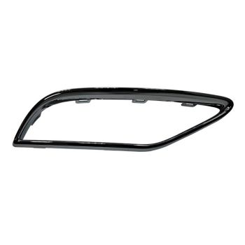 AUDI Q5 / Q5 E / SQ5 REAR BUMPER EXHAUST BEZEL LEFT (Driver Side) (Driver Side) DARK-CHROME (Q5 WO/S-LINE W/BLACK OPTICS PKG) OEM#80A807833RN4 2018-2020 PL# AU1146109