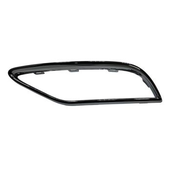 AUDI Q5 / Q5 E / SQ5 REAR BUMPER EXHAUST BEZEL RIGHT (Passenger Side) DARK-CHROME (Q5 WO/S-LINE W/BLACK OPTICS PKG) OEM#80A807834RN4 2018-2020 PL# AU1147109