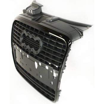 AUDI A4 SEDAN/WAGON (GEN 3) (2.0L/3.2L) GRILLE GRAY W/BLK FRAME (W/6 TOP CROSS BAR)(WO/S-LINE) OEM#8E0853651JVMZ 2005-2008 PL# AU1200113