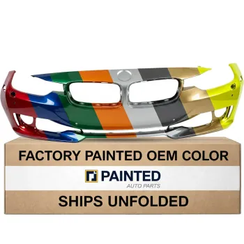 2012-2015 BMW 3 Sedan Front Bumper Without Lower Molding With Washer With Parking Sensor With Park Assist Without Camera OEM# 51117293017 PL# BM1000258