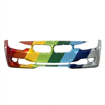 2014-2015 BMW 3 Wagon Front Bumper with Molding Hole Wash Park Sensor Park Assist without Camera OEM# 51117293091 PL# BM1000268