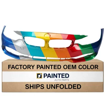 2015-2017 BMW 4 Series Gran Coupe Front Bumper without M Sport without Washer with Parking Sensor with Park Assist with Camera CAPA OEM# 51117363280 PL# BM1000385C