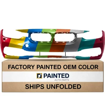 2016-2018 BMW 3 Series Hybrid Front Bumper with Washer Without M Sport CAPA Certified OEM# 51117445141 PL# BM1000456C