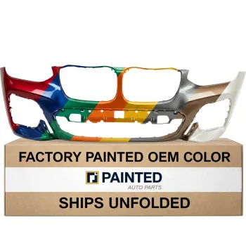 2019-2021 BMW X4 Front Bumper with Parking Sensor without Camera 30i M Sport M40i CAPA OEM# 51118091989 PL# BM1000498C