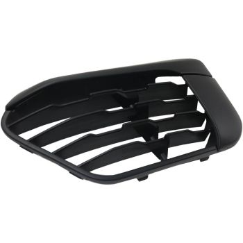 BMW BMW X1 FRONT BUMPER GRILLE LEFT (Driver Side) MAT-BLACK (WO/SENSOR)(BASE) OEM# 51117453981 2016-2019 PL# BM1038203