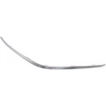 BMW BMW 7 SERIES FRONT BUMPER OUTER COVER UPPER MLDG LEFT (Driver Side) CHROME (745Li/760Li) OEM# 51117033475 2002-2005 PL# BM1046121