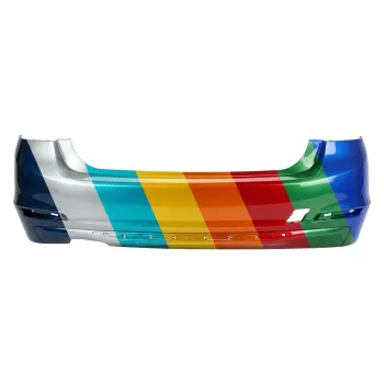 2012-2015 BMW 3 Sedan Rear Bumper Without M Sport With Molding Hole Without Parking Sensor CAPA OEM# 51127312731 PL# BM1100241C