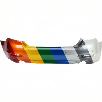 2014-2016 BMW 5 SERIES Sedan Rear Bumper Without Sensor for 535i 535d Standard Without M Package CAPA OEM# 51127332762 PL# BM1100327C