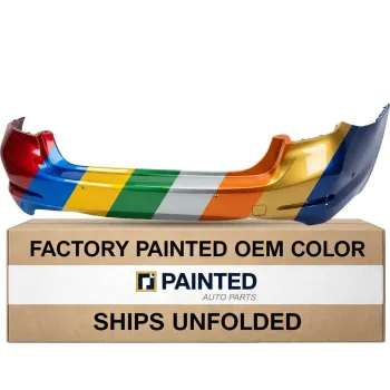 2017-2020 BMW 5 SERIES SEDAN Rear Bumper w Luxury Pkg w Sensor w Park Sys CAPA OEM 51127475600 PL# BM1100383C