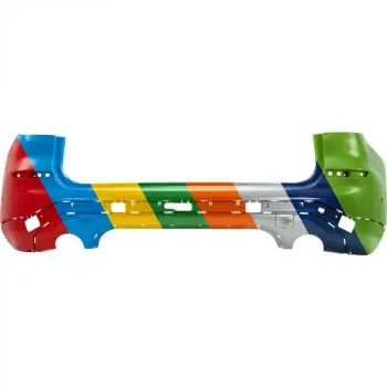 2018-2021 BMW X3 Rear Bumper Gray with Parking Assist and Trailer Hitch for 30i without M Sport OEM# 51127488229 PL# BM1100429