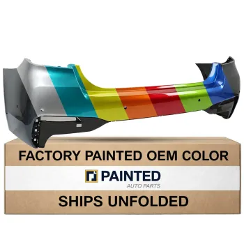 2021-2023 BMW 5 Series Hybrid Rear Bumper w/ M Sport w/ Park Assist OEM #51125A2C1E9 PL# BM1100451