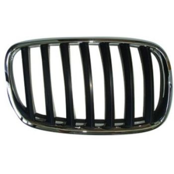 BMW BMW X5 GRILLE RIGHT (Passenger Side) CHR/BLK OEM# 51137157688 2011-2013 PL# BM1200181