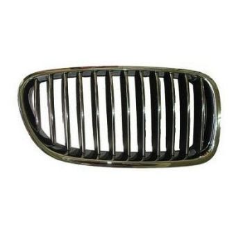 BMW BMW 5 SERIES (SEDAN) GRILLE RIGHT (Passenger Side) (CHR/BLACK)(528i/535i)(WO/NIGHT VISION) OEM# 51137203650 2011-2013 PL# BM1200195