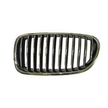 BMW BMW 5 SERIES (SEDAN) GRILLE LEFT (Driver Side) (CHR/BLACK)(528i/535i)(WO/NIGHT VISION) OEM# 51137203649 2011-2013 PL# BM1200196