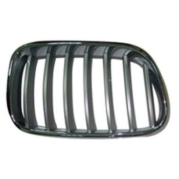 BMW BMW X3 GRILLE LEFT (Driver Side) CHROME TITAN (WO/M PKG)35i OEM# 51117338571 2011-2014 PL# BM1200204
