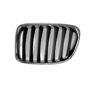 BMW BMW X1 GRILLE LEFT (Driver Side) CHR/BLK (STD/SPORT) OEM# 51112993305 2013-2015 PL# BM1200222
