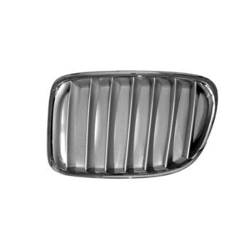BMW BMW X1 GRILLE LEFT (Driver Side) CHR/TITANUM (xLINE) OEM# 51112993307 2013-2015 PL# BM1200224
