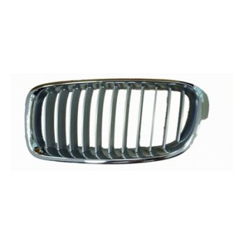 BMW BMW 3 (WAGON)  GRILLE LEFT (Driver Side) CHROME FRAME /CHROME/SILVER INNER(11 BAR)(MODERN) OEM# 51137263479 2014-2019 PL# BM1200240