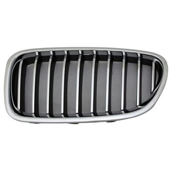 BMW BMW 5 SERIES (SEDAN) GRILLE LEFT (Driver Side) CHR/CHR-BLK (WO/NIGH VISION)(STANDARD LUXURY) OEM# 51137412323 2014-2016 PL# BM1200246