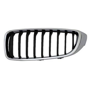 BMW BMW 4 (2DOORS/COUPE) GRILLE LEFT (Driver Side) CHR-BLK (SPORT/M SPORT) OEM# 51137294817 2014-2020 PL# BM1200264