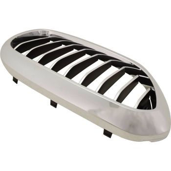 BMW BMW 5 SERIES (SEDAN)  GRILLE RIGHT (Passenger Side) CHROME/BLACK (WO/M PKG)(WO/NIGHT VISION)(WO/LUXURY) OEM# 51137383520 2017-2020 PL# BM1200295