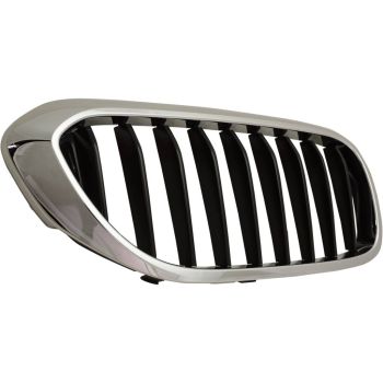 BMW BMW 5 SERIES HYBRID  GRILLE RIGHT (Passenger Side) CHROME/BLACK (W/M PKG)(WO/NIGHT VISION) OEM# 51137390864 2018-2020 PL# BM1200299