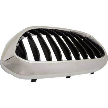 BMW BMW 5 SERIES HYBRID  GRILLE LEFT (Driver Side) CHROME/BLACK (W/M PKG)(WO/NIGHT VISION) OEM# 51137390863 2018-2020 PL# BM1200300