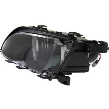 BMW BMW 3 ( i/xi ) (SEDAN/WAGON) HEAD LAMP ASSEMBLY LEFT (Driver Side) (W/BLK BEZEL)(HALOGEN) OEM# 63127165771 2002-2005 PL# BM2502122