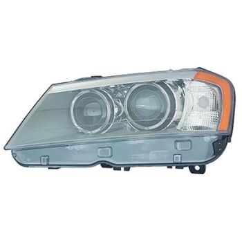 BMW BMW X3 HEAD LAMP UNIT LEFT (Driver Side) (XENON)(WO/ADAPTIVE)**CAPA** OEM# 63117276995 2011-2014 PL# BM2502172C