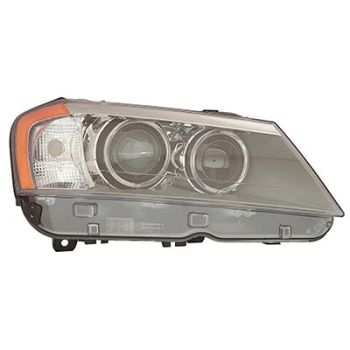 BMW BMW X3 HEAD LAMP UNIT RIGHT (Passenger Side) (XENON)(WO/ADAPTIVE)**CAPA** OEM# 63117276996 2011-2014 PL# BM2503172C
