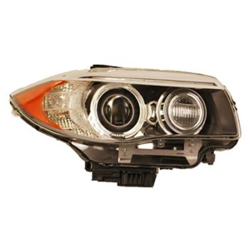 BMW BMW 1 2DOORS/COUPE/CONVERTIBLE HEAD LAMP UNIT RIGHT (Passenger Side) (XENON)(FROM 3-11)(W/ AUTO ADJUST)(OE Quality) OEM# 63117273842 2011-2013 PL# BM2519138