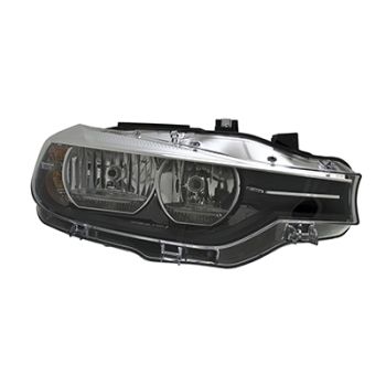 BMW BMW 3 (SEDAN) HYBRID HEAD LAMP RIGHT (Passenger Side) (HALOGEN) (WO/LOGO) OEM# 63117365600 2016-2018 PL# BM2519166