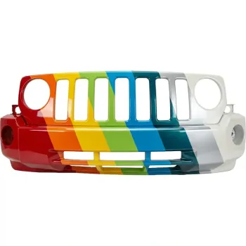 2007-2010 JEEP PATRIOT Front Bumper PRM W FOG WO Tow Hook OEM# 68021299AB PL# CH1000893