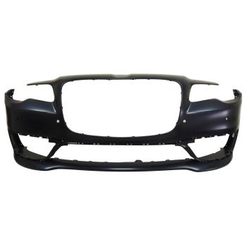 CHRYSLER 300 FRONT BUMPER COVER PRIMED (W/ SENSOR)(1PC BMP APPLICUE)(W/APPEARANCE PKG)**CAPA** OEM#5PP57TZZAD 2017-2023 PL# CH1000A35C
