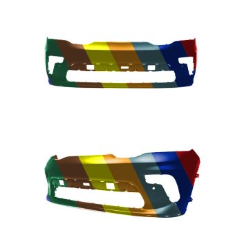 DODGE TRUCKS & VANS DURANGO FRONT BUMPER COVER PRIMED (W/SENSOR) **CAPA** OEM#68510293AD 2021-2022 PL# CH1000A50C