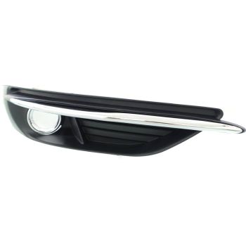 CHRYSLER 200 CONV FOG LAMP COVER RIGHT (Passenger Side) (W/FOG) BLK/CHR RING/CHR MOLDING OEM# 68102302AA 2011-2014 PL# CH1039125